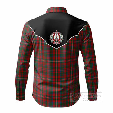 MacKinnon (McKinnon) Tartan Long Sleeve Button Shirts Horseshoe Ornament - Tartan Vibes Clothing