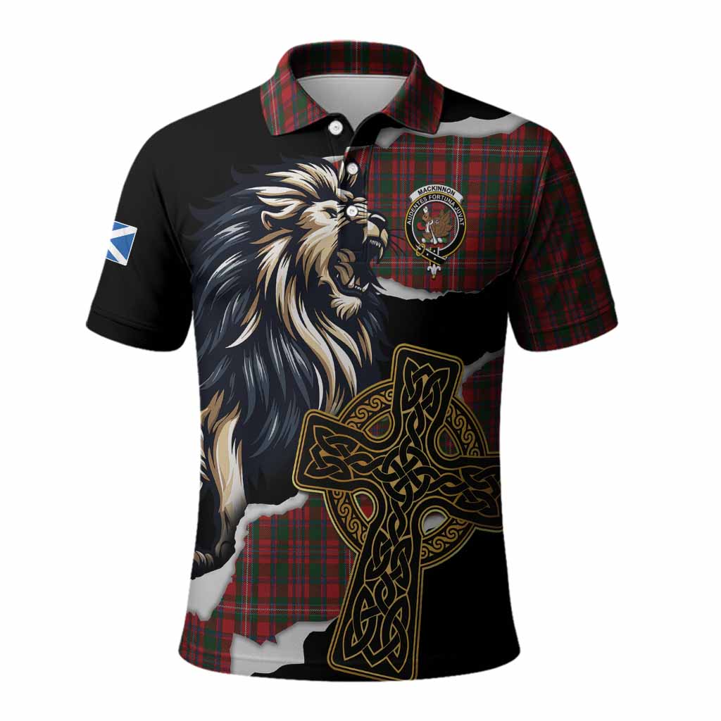 MacKinnon (McKinnon) Tartan Scottish Polo Shirt Lion Celtic Heritage