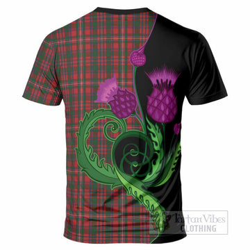 MacKinnon (McKinnon) Tartan T-Shirt Traditional Scottish Thistle