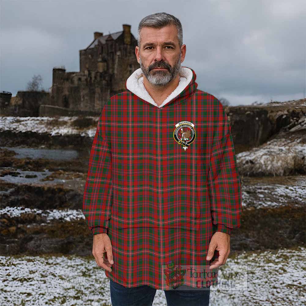 MacKinnon (McKinnon) Tartan Wearable Blanket with Family Crest - Tartan Vibes Clothing