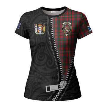 MacKinnon (McKinnon) Tartan Women T shirt New Zealand Pattern Unique Zipper Stylized