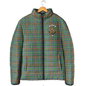MacKintosh Hunting Ancient Tartan Padded Jacket with Family Crest