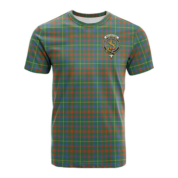 MacKintosh Hunting Ancient Tartan T-Shirt with Family Crest