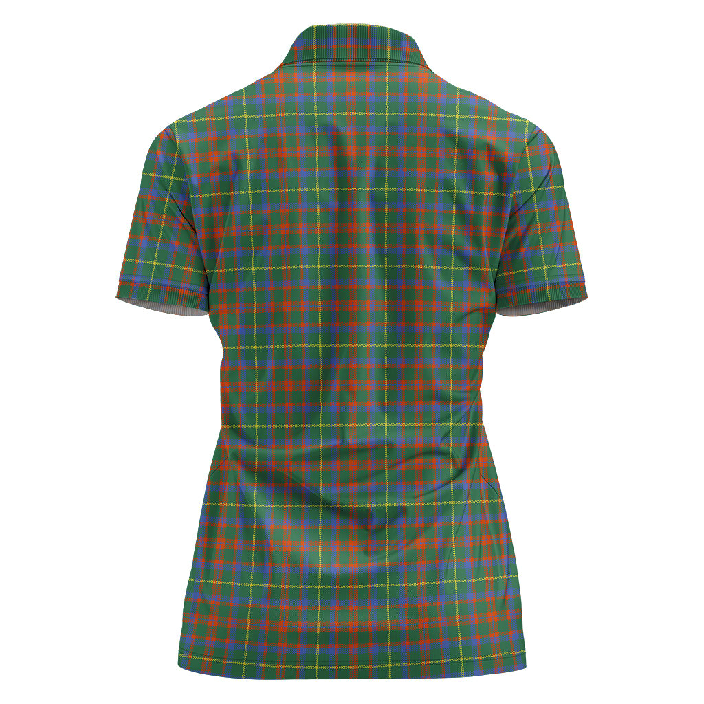 mackintosh-hunting-ancient-tartan-polo-shirt-with-family-crest-for-women