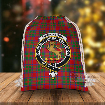 Tartan Vibes Clothing MacKintosh (McKintosh) Tartan Christmas Santa's Bag with Family Crest
