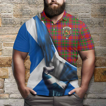 Tartan Vibes Clothing MacKintosh (McKintosh) Tartan Polo Shirt with Family Crest Scotland Patriotic Style