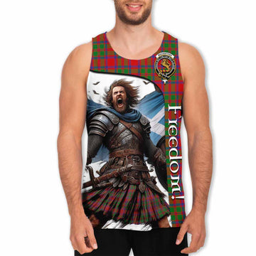 Tartan Vibes Clothing MacKintosh (McKintosh) Crest Tartan Men's Tank Top Inspired by the Freedom of Scottish Warrior