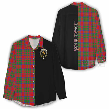 Tartan Vibes Clothing MacKintosh (McKintosh) Tartan Women's Casual Shirt with Family Crest and Half Of Me Style