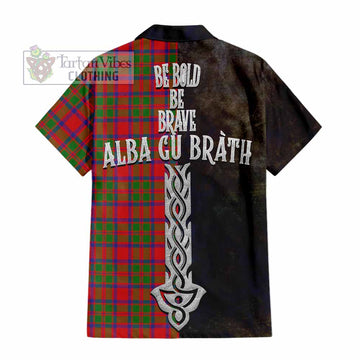 MacKintosh (McKintosh) Tartan Family Crest Hawaiian Shirt Alba Gu Brath Be Brave Lion Ancient Style
