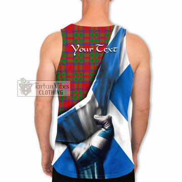 Tartan Vibes Clothing MacKintosh (McKintosh) Tartan Men's Tank Top with Family Crest Scotland Patriotic Style