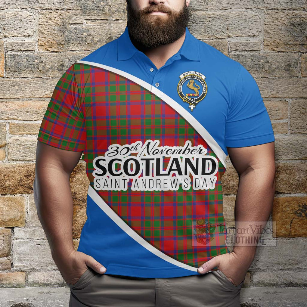 Tartan Vibes Clothing MacKintosh (McKintosh) Family Crest Tartan Polo Shirt Celebrate Saint Andrew's Day in Style