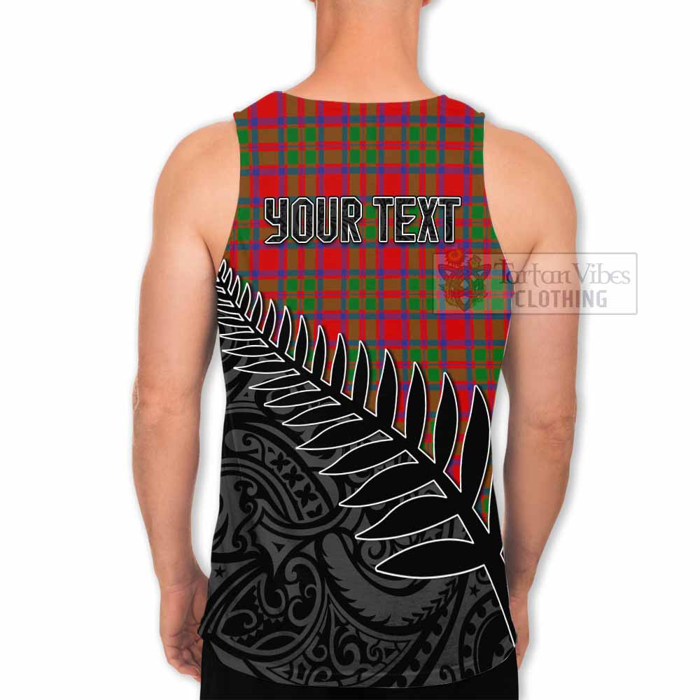 Tartan Vibes Clothing MacKintosh (McKintosh) Crest Tartan Men's Tank Top with New Zealand Silver Fern Half Style