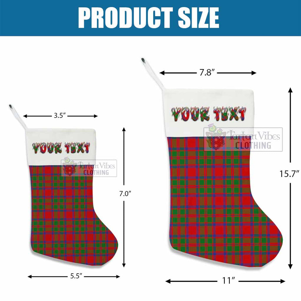 Tartan Vibes Clothing MacKintosh (McKintosh) Tartan Christmas Stocking with Personalized Text