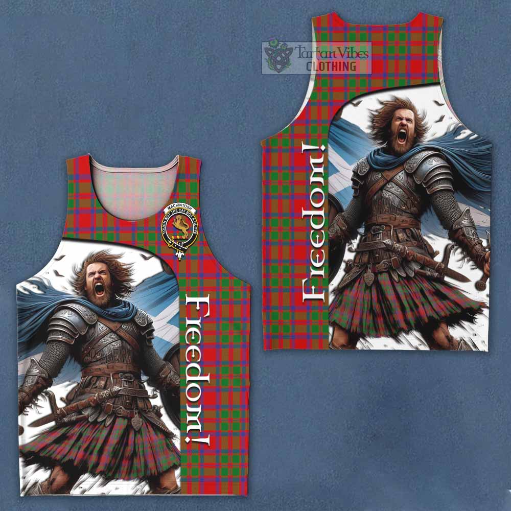 Tartan Vibes Clothing MacKintosh (McKintosh) Crest Tartan Men's Tank Top Inspired by the Freedom of Scottish Warrior