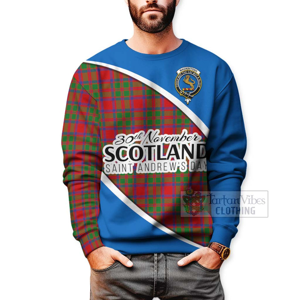 Tartan Vibes Clothing MacKintosh (McKintosh) Family Crest Tartan Sweatshirt Celebrate Saint Andrew's Day in Style