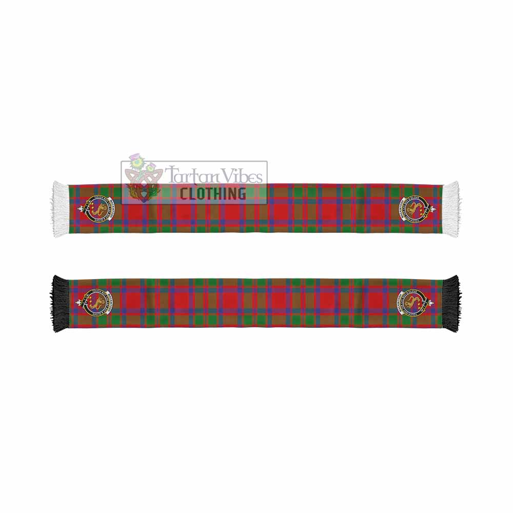 Tartan Vibes Clothing MacKintosh (McKintosh) Tartan Ruffneck Scarf with Family Crest