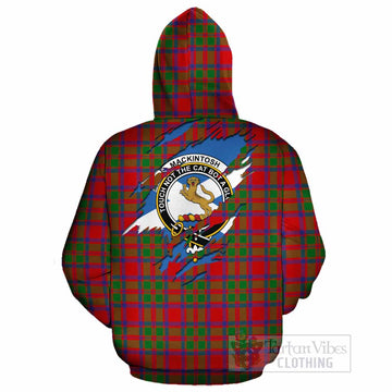 MacKintosh (McKintosh) Clan Crest In Me Tartan Cotton Hoodie Scotland Flag Style