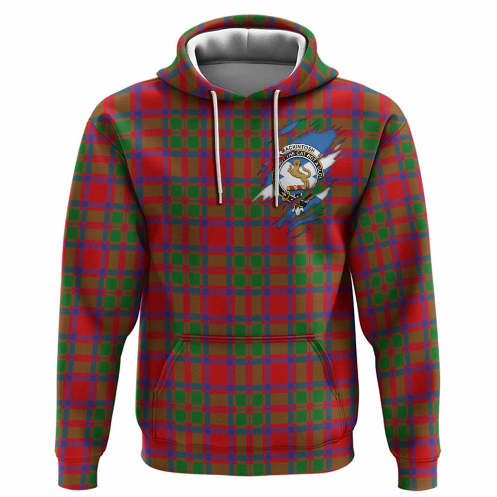 MacKintosh (McKintosh) Clan Crest In Me Tartan Hoodie Scotland Flag Style
