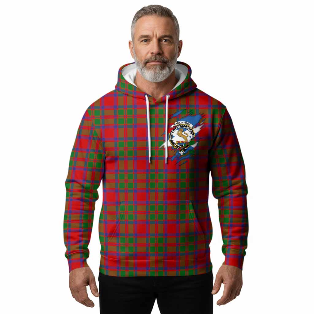 MacKintosh (McKintosh) Clan Crest In Me Tartan Hoodie Scotland Flag Style