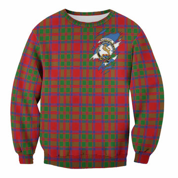MacKintosh (McKintosh) Clan Crest In Me Tartan Sweatshirt Scotland Flag Style