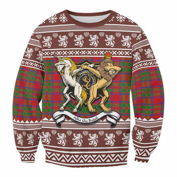 MacKintosh (McKintosh) Clan Tartan Crest Christmas Sweatshirt Coat of Arms Funny Style