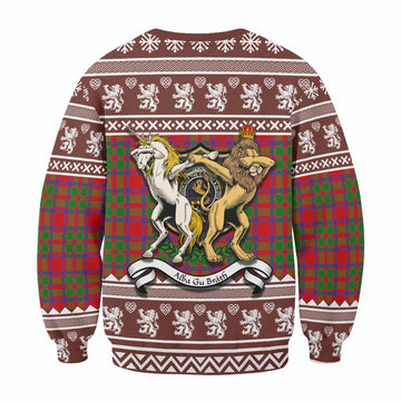 MacKintosh (McKintosh) Clan Tartan Crest Christmas Sweatshirt Coat of Arms Funny Style