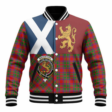 MacKintosh (McKintosh) Crest Tartan Baseball Jacket with Lion Rampant Saltire Style