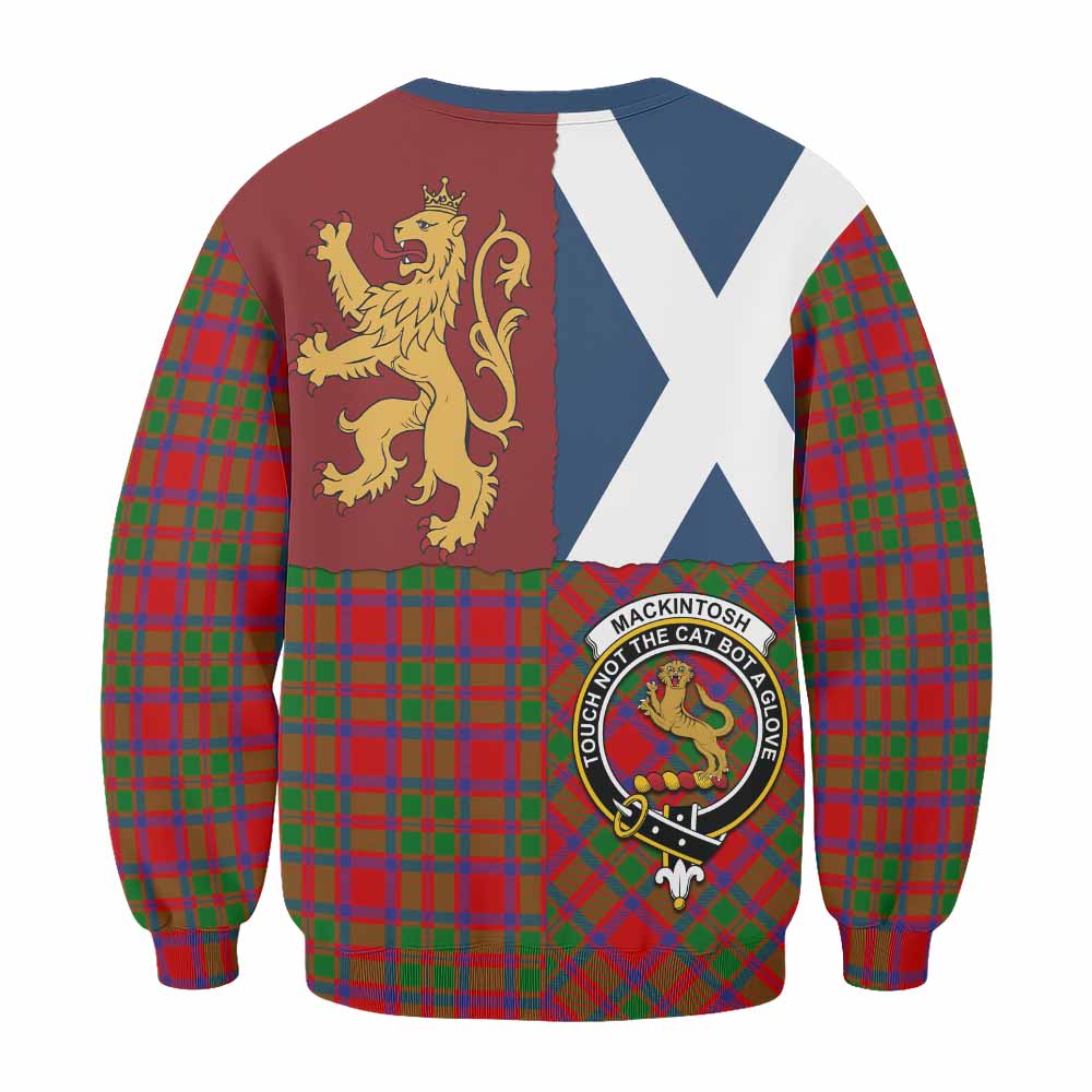 MacKintosh (McKintosh) Crest Tartan Sweatshirt with Lion Rampant Saltire Style