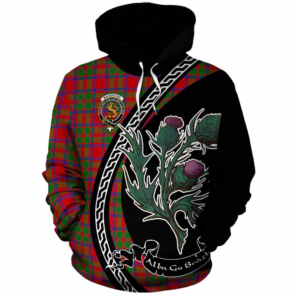 MacKintosh (McKintosh) Family Crest Tartan Cotton Hoodie Alba Thistle Inspired - Tartan Vibes Clothing