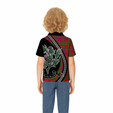 MacKintosh (McKintosh) Family Crest Tartan Kid Polo Shirt Alba Thistle Inspired - Tartan Vibes Clothing