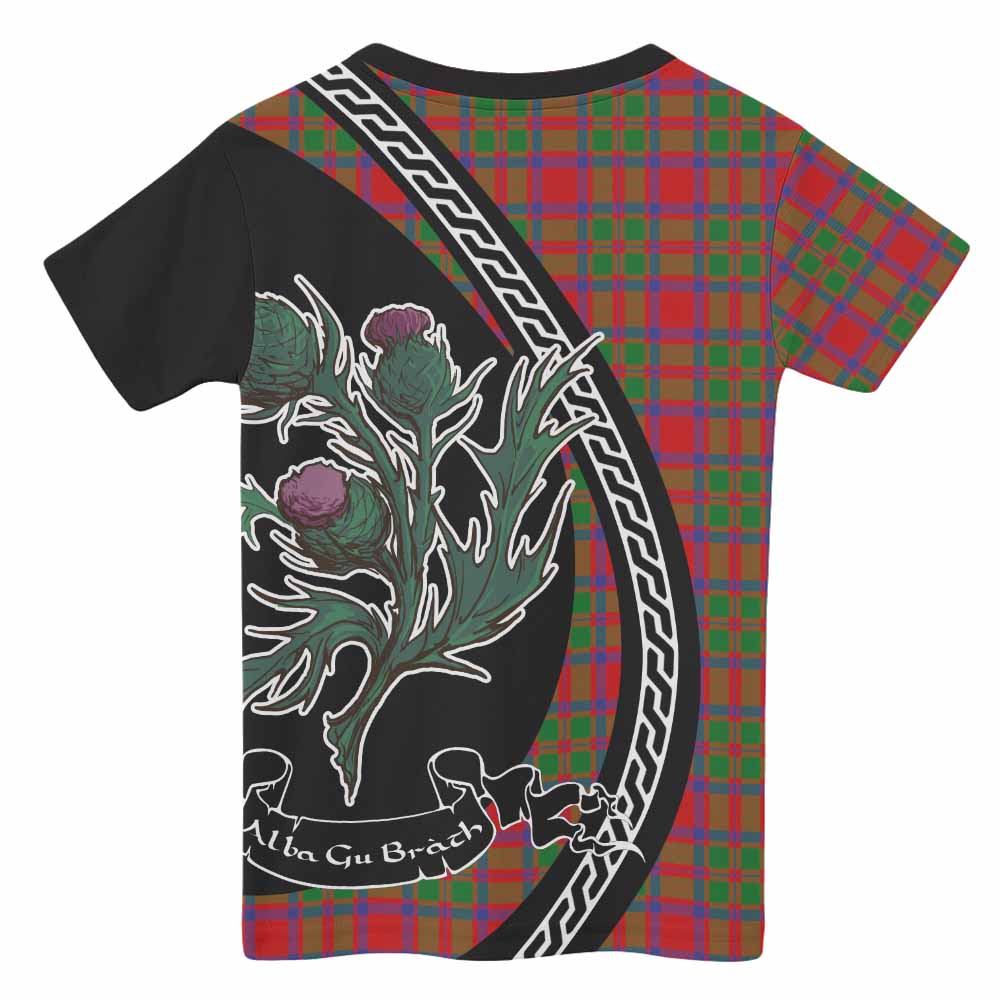 MacKintosh (McKintosh) Family Crest Tartan Kid T-shirt Alba Thistle Inspired - Tartan Vibes Clothing