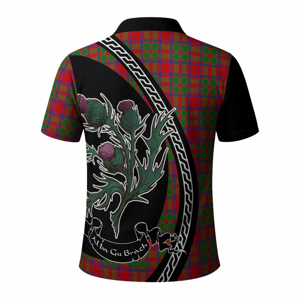 MacKintosh (McKintosh) Family Crest Tartan Polo Shirt Alba Thistle Inspired - Tartan Vibes Clothing
