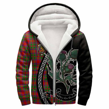 MacKintosh (McKintosh) Family Crest Tartan Sherpa Hoodie Alba Thistle Inspired