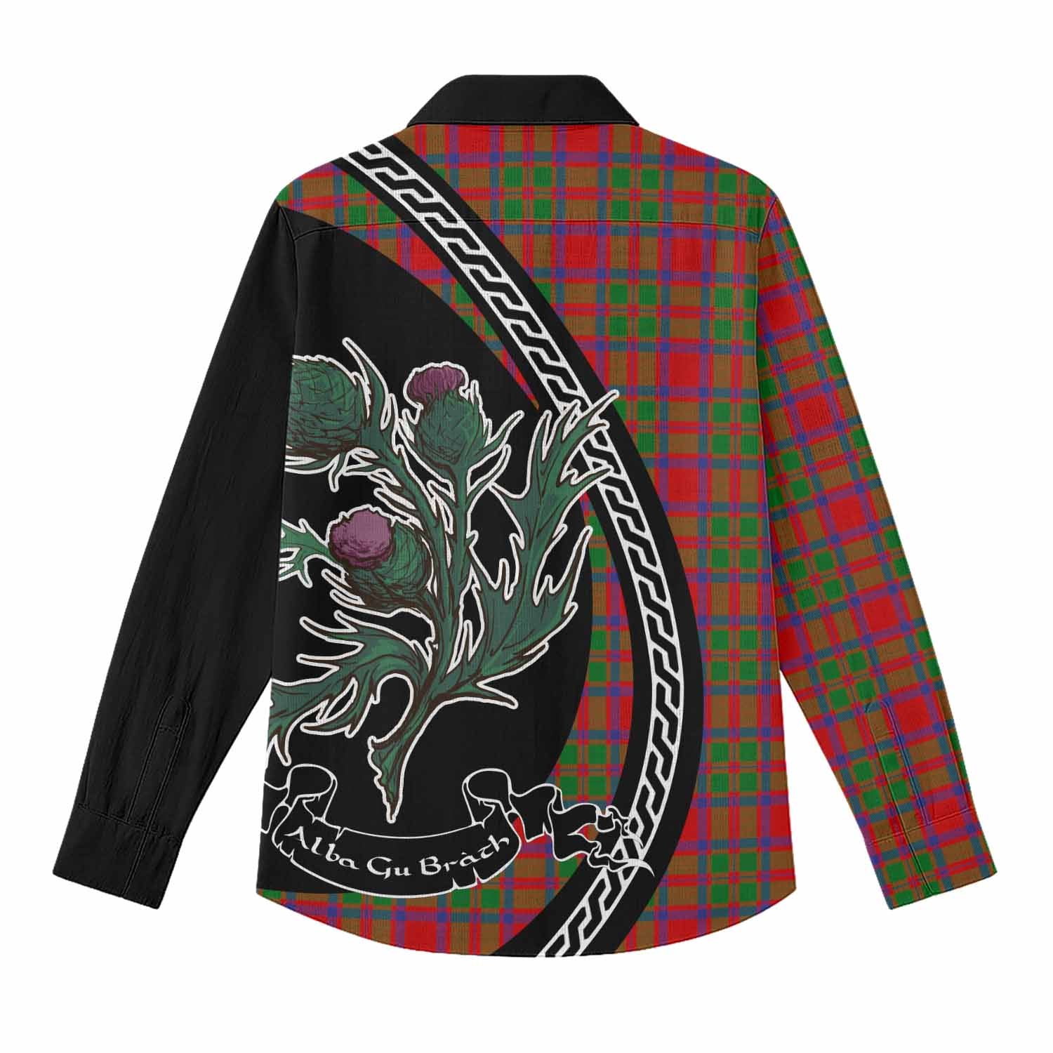 MacKintosh (McKintosh) Family Crest Tartan Women Casual Shirt Alba Thistle Inspired - Tartan Vibes Clothing