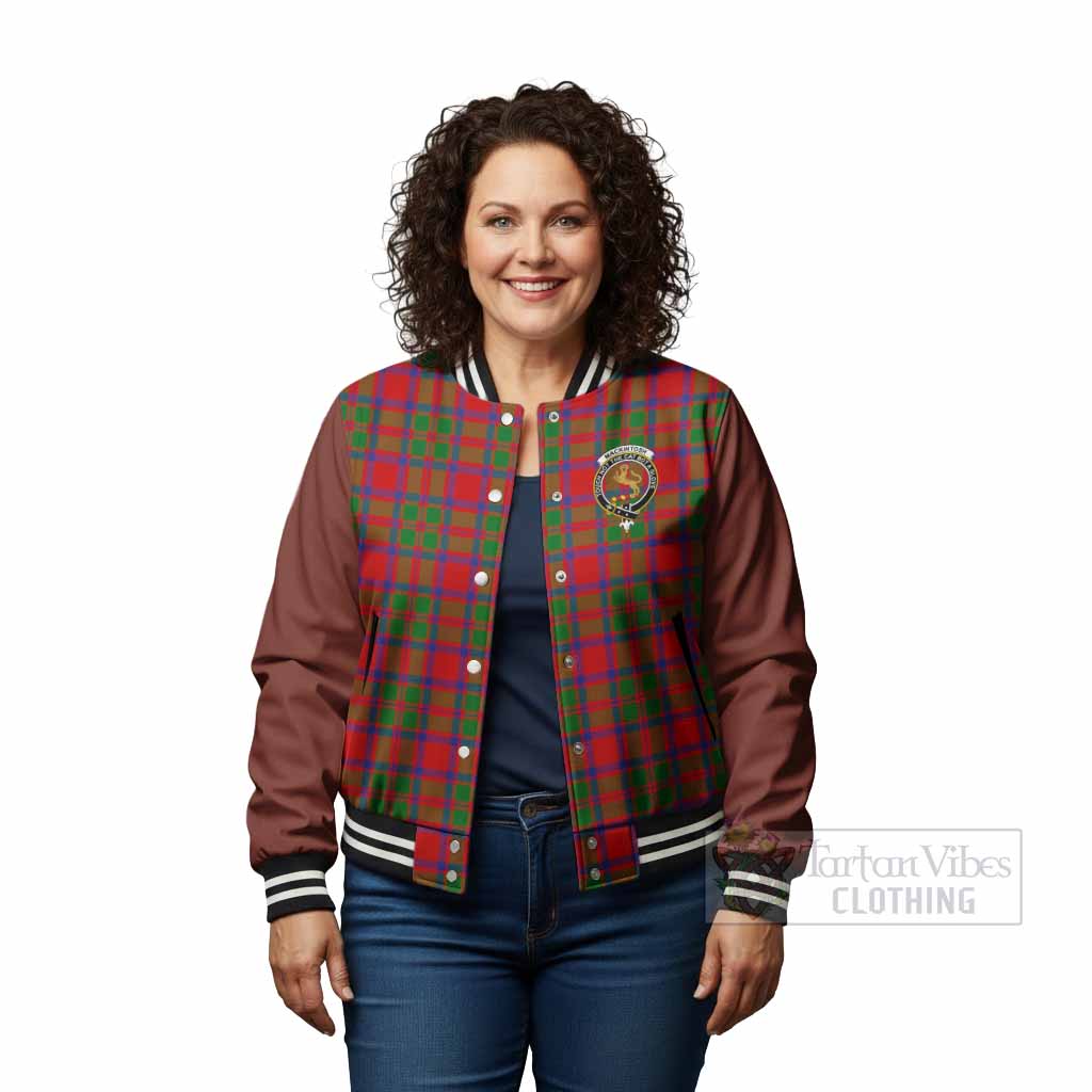 MacKintosh (McKintosh) Tartan Accent Baseball Jacket with Family Crest