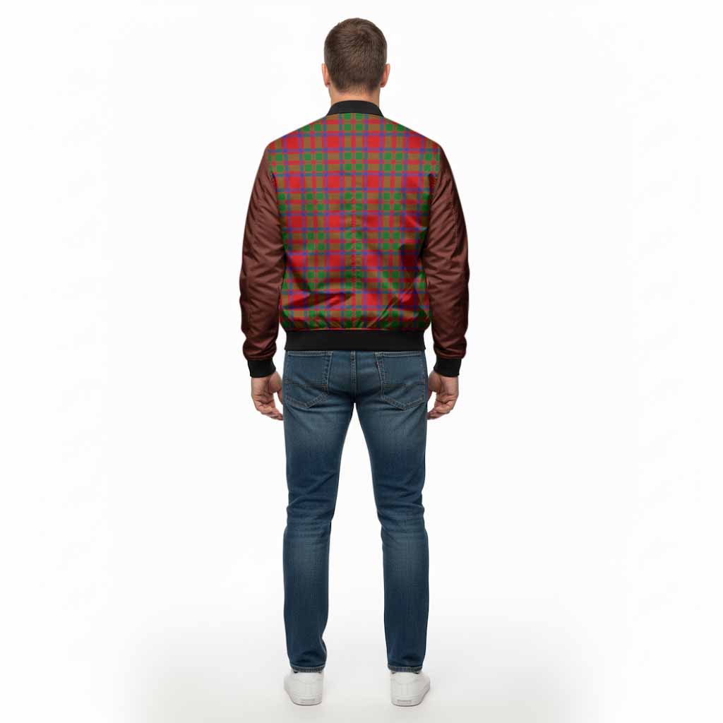 MacKintosh (McKintosh) Tartan Accent Bomber Jacket with Family Crest