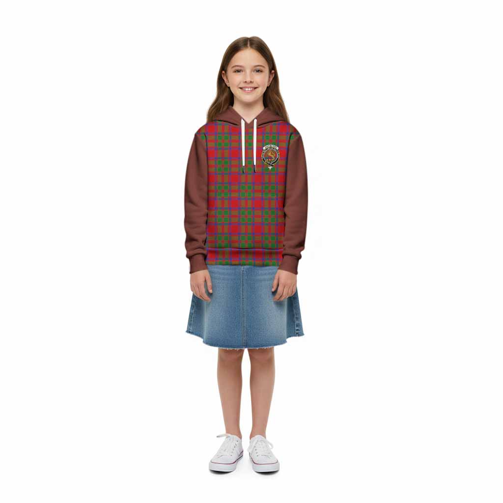 MacKintosh (McKintosh) Tartan Accent Kid Hoodie with Family Crest