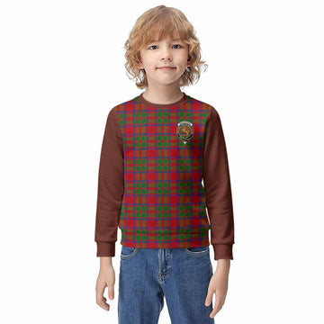 MacKintosh (McKintosh) Tartan Accent Kid Knitted Sweatshirt with Family Crest
