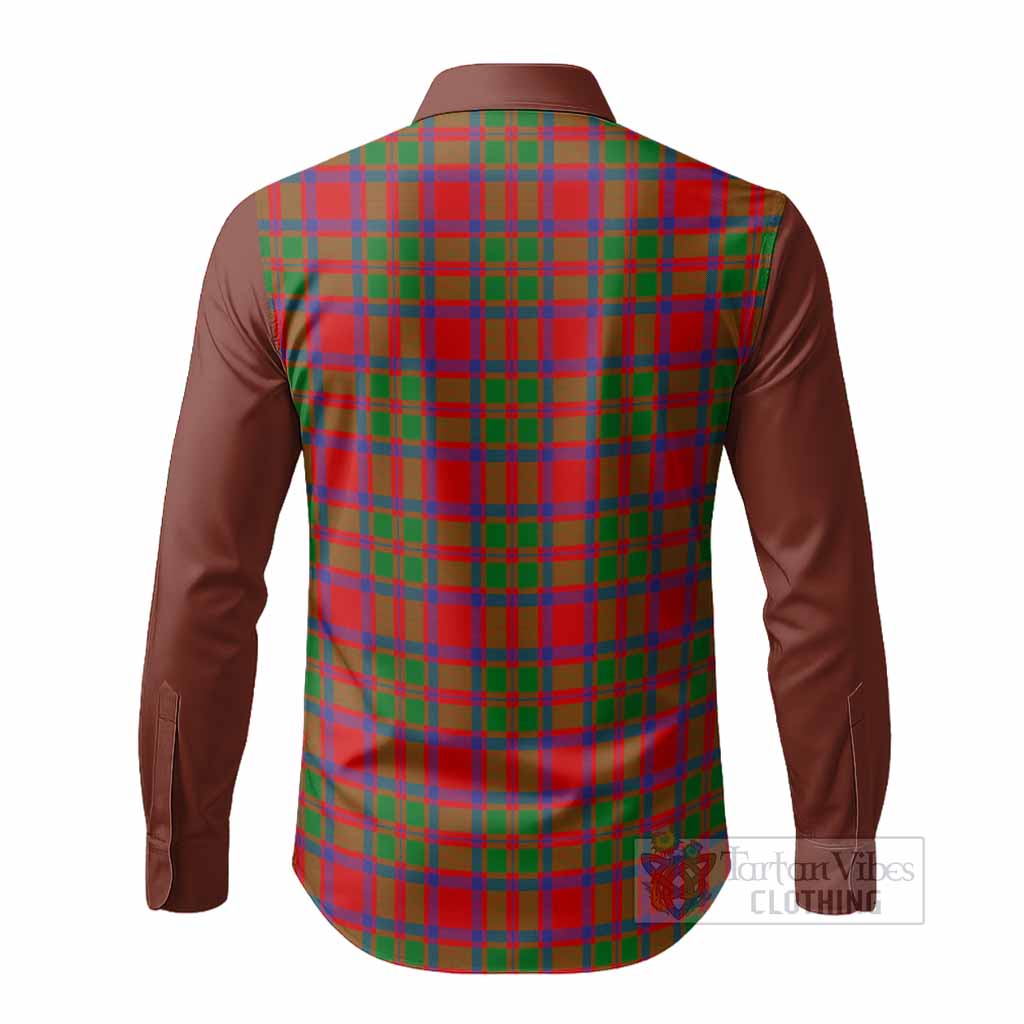 MacKintosh (McKintosh) Tartan Accent Long Sleeve Button Shirts with Family Crest