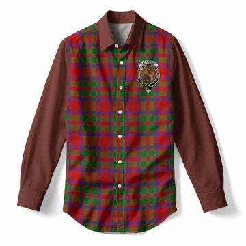 MacKintosh (McKintosh) Tartan Accent Women Casual Shirt with Family Crest