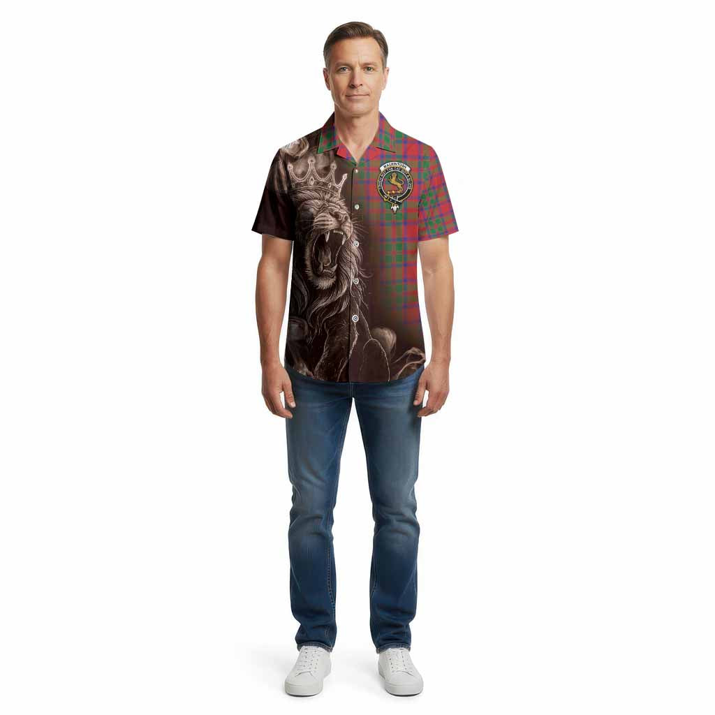 MacKintosh (McKintosh) Tartan Cotton Hawaiian Shirt Roaring Lion Heritage