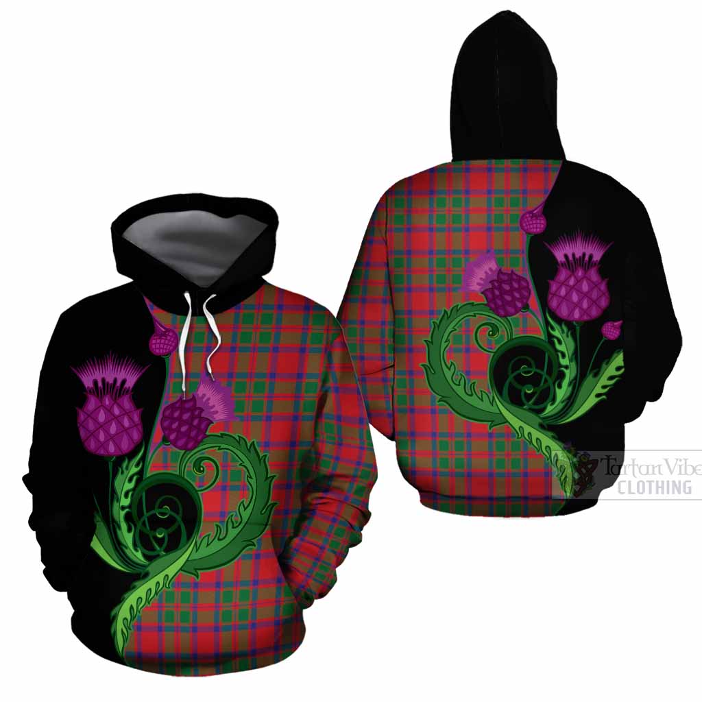 MacKintosh (McKintosh) Tartan Cotton Hoodie Traditional Scottish Thistle