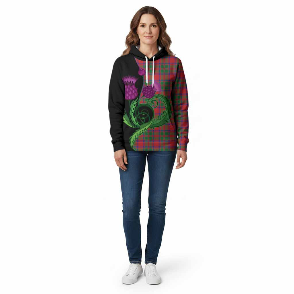 MacKintosh (McKintosh) Tartan Cotton Hoodie Traditional Scottish Thistle
