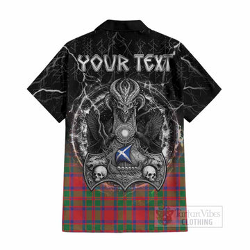 MacKintosh (McKintosh) Tartan Crest Cotton Hawaiian Shirt Celtic Odin's Raven Legacy