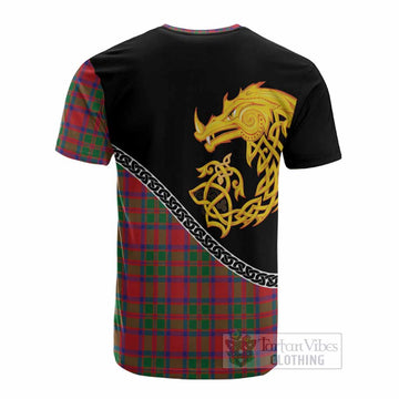 MacKintosh (McKintosh) Tartan Crest Cotton T-shirt Legendary Dragon Knot Half Style