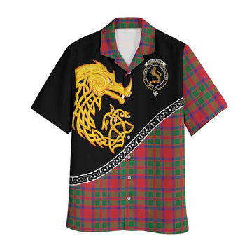 MacKintosh (McKintosh) Tartan Crest Hawaiian Shirt Legendary Dragon Knot Half Style