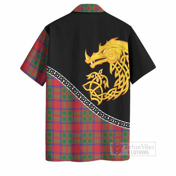MacKintosh (McKintosh) Tartan Crest Hawaiian Shirt Legendary Dragon Knot Half Style