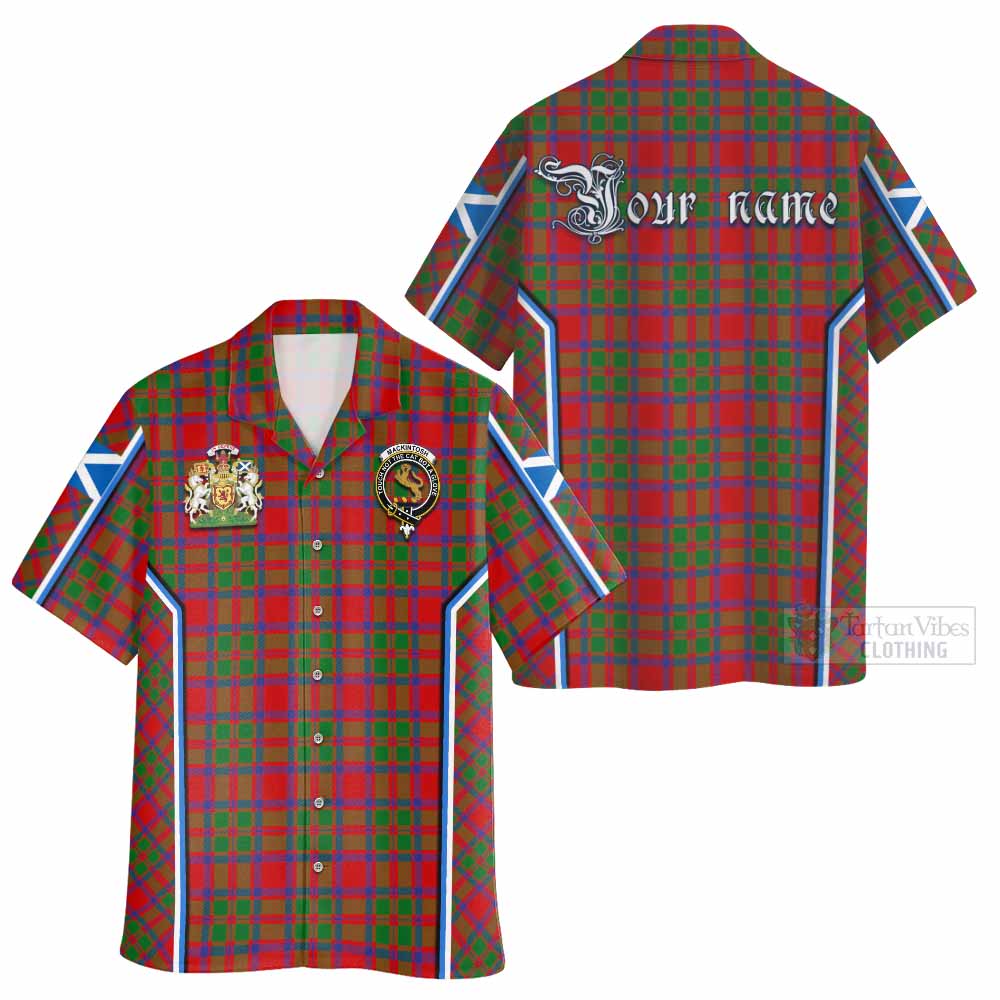 MacKintosh (McKintosh) Tartan Crest Hawaiian Shirt Scotland Coat of Arm Flag Style - Tartan Vibes Clothing