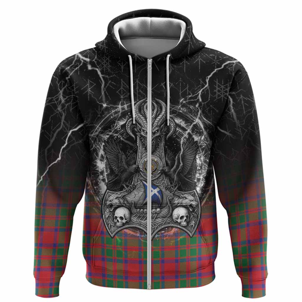 MacKintosh (McKintosh) Tartan Crest Hoodie Celtic Odin's Raven Legacy