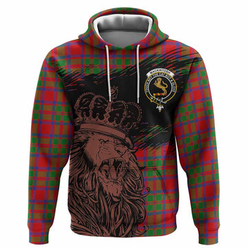 MacKintosh (McKintosh) Tartan Crest Hoodie Crowned Lion Heritage Style